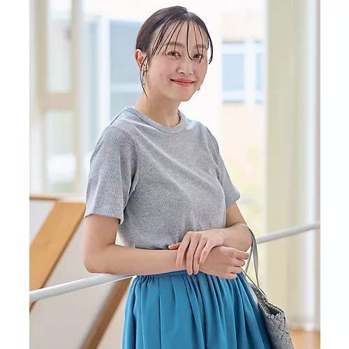 【エニー/ANY】のラメテレコTシャツ インテリア・キッズ・メンズ・レディースファッション・服の通販 founy(ファニー) 　ファッション　Fashion　レディースファッション　Fashion for Women　トップス・カットソー　Cut & Sew Tops　シャツ・ブラウス・オフィスカジュアル　Elegant Blouses & Button-Ups　ロングTシャツ・Tシャツ　Longline T-Shirts & Tees　おすすめ　Recommended / Our Picks　インナー　Innerwear　シンプル　Simple, Minimal　テレコ　Ribbed, Rib Stitch　デニム　Denim, Jeans Material　トレンド　Trend, Trending Now　ボトム　Bottoms, Lower Wear　エレガント 上品　Elegant　グレーラメ|ID: prp329100004839274 ipo3291000000035414486