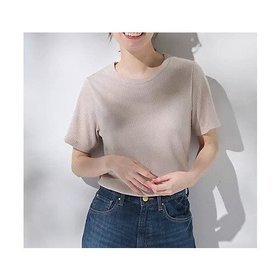 【エニー/ANY】のラメテレコTシャツ 人気、トレンドファッション・服の通販 founy(ファニー) ファッション Fashion レディースファッション Fashion for Women トップス・カットソー Cut & Sew Tops シャツ・ブラウス・オフィスカジュアル Elegant Blouses & Button-Ups ロングTシャツ・Tシャツ Longline T-Shirts & Tees おすすめ Recommended / Our Picks インナー Innerwear シンプル Simple, Minimal テレコ Ribbed, Rib Stitch デニム Denim, Jeans Material トレンド Trend, Trending Now ボトム Bottoms, Lower Wear エレガント 上品 Elegant |ID:prp329100004839274
