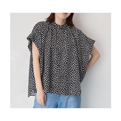 【エニー/ANY】のスクエアプリントシャツ インテリア・キッズ・メンズ・レディースファッション・服の通販 founy(ファニー) 　ファッション　Fashion　レディースファッション　Fashion for Women　トップス・カットソー　Cut & Sew Tops　シャツ・ブラウス・オフィスカジュアル　Elegant Blouses & Button-Ups　アニマル　Animal Print　シンプル　Simple, Minimal　デニム　Denim, Jeans Material　エレガント 上品　Elegant　ブラックベース×アニマル柄|ID: prp329100004839276 ipo3291000000035414502