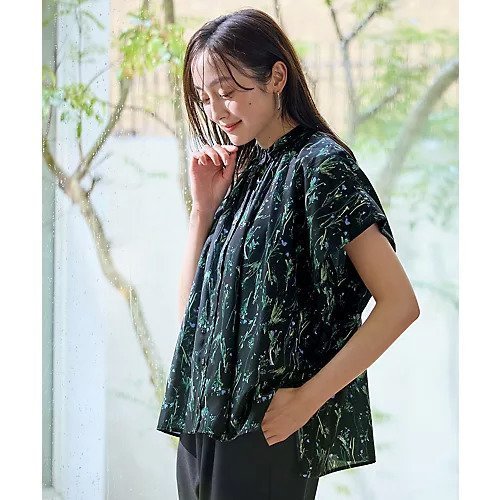 【エニー/ANY】のスクエアプリントシャツ 人気、トレンドファッション・服の通販 founy(ファニー) 　ファッション　Fashion　レディースファッション　Fashion for Women　トップス・カットソー　Cut & Sew Tops　シャツ・ブラウス・オフィスカジュアル　Elegant Blouses & Button-Ups　アニマル　Animal Print　シンプル　Simple, Minimal　デニム　Denim, Jeans Material　エレガント 上品　Elegant　other-2|ID: prp329100004839276 ipo3291000000036336503