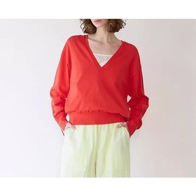 【マルティニーク/martinique】 ブライトコットンシルクVネックニット人気、トレンドファッション・服の通販 founy(ファニー) ファッション Fashion レディースファッション Fashion for Women トップス・カットソー Cut & Sew Tops ニット Knit Tops & Sweaters Vネックトップス V-Neck Tops / V-Cut Neckline Shirts おすすめ Recommended / Our Picks カットソー Cut and Sewn Top キャミソール Camisole, Spaghetti Strap Top シルク Silk, 100% Silk シンプル Simple, Minimal スリット Slit, Slit Detail フェミニン Feminine, Girly エレガント 上品 Elegant 夏 Summer |ID:prp329100004839398