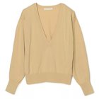 【マルティニーク/martinique】のブライトコットンシルクVネックニット ベージュ|ID: prp329100004839398 ipo3291000000036287287