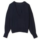 【マルティニーク/martinique】のブライトコットンシルクVネックニット ネイビー|ID: prp329100004839398 ipo3291000000036325576