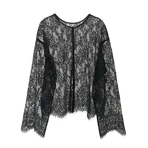 【マルティニーク/martinique】のレース2WAYブラウス 人気、トレンドファッション・服の通販 founy(ファニー) 　ファッション　Fashion　レディースファッション　Fashion for Women　トップス・カットソー　Cut & Sew Tops　シャツ・ブラウス・オフィスカジュアル　Elegant Blouses & Button-Ups　おすすめ　Recommended / Our Picks　ギャザー　Gathered, Ruffled　スカラップ　Scallop, Scalloped Edge　デニム　Denim, Jeans Material　フロント　Front, Front Design　レース　Lace, Lace Fabric　ワイド　Wide, Wide Fit　エレガント 上品　Elegant　羽織　Haori, Light Jacket　other-2|ID: prp329100004839404 ipo3291000000036287314