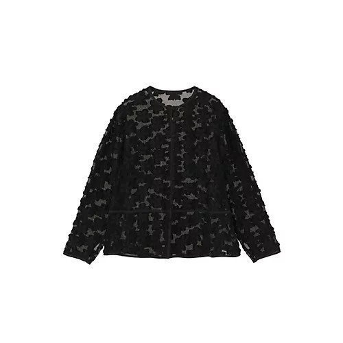 【マルティニーク/martinique】のフラワージャガードシアーブラウス インテリア・キッズ・メンズ・レディースファッション・服の通販 founy(ファニー) ファッション Fashion レディースファッション Fashion for Women トップス・カットソー Cut & Sew Tops シャツ・ブラウス・オフィスカジュアル Elegant Blouses & Button-Ups おすすめ Recommended / Our Picks インナー Innerwear カーディガン Cardigan, Knitwear キャミソール Camisole, Spaghetti Strap Top クラシック Classic, Timeless Style シアー Sheer, See-Through スリーブ Sleeve, Long Sleeve / Short Sleeve ダウン Down, Puffer デニム Denim, Jeans Material モダン Modern, Contemporary 羽織 Haori, Light Jacket ブラック|ID: prp329100004839405 ipo3291000000036049347