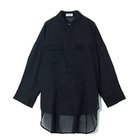 【エクラ/eclat】のリネンオーバーシャツ ブラック|ID: prp329100004840433 ipo3291000000035914120