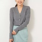 【ノーリーズ/NOLLEY'S】の《手洗い可能》16GマレーリブVネックカーディガン ミディアムグレー|ID: prp329100004840455 ipo3291000000035311430