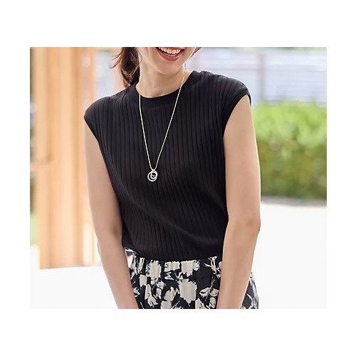 【エニー/ANY】の汗ジミ防止テレコノースリーブプルオーバー インテリア・キッズ・メンズ・レディースファッション・服の通販 founy(ファニー) 　ファッション　Fashion　レディースファッション　Fashion for Women　トップス・カットソー　Cut & Sew Tops　キャミソール&ノースリーブ　Camisoles & Sleeveless Tops　カジュアルプルオーバー・ニットトップス　Pullovers & Knit Tops / Casual Pullovers　おすすめ　Recommended / Our Picks　インナー　Innerwear　サロペット　Overalls, Salopette　シンプル　Simple, Minimal　スリーブ　Sleeve, Long Sleeve / Short Sleeve　テレコ　Ribbed, Rib Stitch　デニム　Denim, Jeans Material　ノースリーブ　Sleeveless, No-Sleeve　フィット　Fit, Slim Fit　フレンチ　French, French Style　ベーシック　Basic, Essential　ブラック|ID: prp329100004840458 ipo3291000000035311638