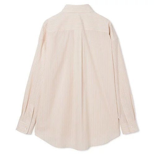 【ザ ロウ/THE ROW】のCASTER SHIRT 人気、トレンドファッション・服の通販 founy(ファニー) 　ファッション　Fashion　レディースファッション　Fashion for Women　トップス・カットソー　Cut & Sew Tops　シャツ・ブラウス・オフィスカジュアル　Elegant Blouses & Button-Ups　2025年　2025　2025春夏・S/S　Spring/Summer 2025 SS25　カッティング　Cutting Detail　ストライプ　Stripe, Striped Pattern　ダブル　Double, Double-Breasted　プリーツ　Pleats, Pleated　ベーシック　Basic, Essential　ボックス　Boxy, Box Shape　ラウンド　Round, Round Neck　春　Spring　other-2|ID: prp329100004840516 ipo3291000000035316202