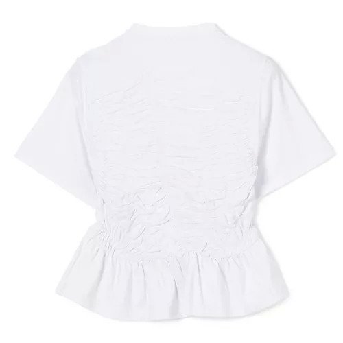 【セシリー バンセン/CECILIE BAHNSEN】のACE T-SHIRT JERSEY 人気、トレンドファッション・服の通販 founy(ファニー) ファッション Fashion レディースファッション Fashion for Women トップス・カットソー Cut & Sew Tops シャツ・ブラウス・オフィスカジュアル Elegant Blouses & Button-Ups ロングTシャツ・Tシャツ Longline T-Shirts & Tees 2025年 2025 2025-2026秋冬・A/W Autumn/Winter 2025–26 AW25–26 ギャザー Gathered, Ruffled コンパクト Compact, Small Size フリル Frill, Ruffle ペプラム Peplum, Flared Hem 洗える Machine Washable other-2|ID: prp329100004840521 ipo3291000000036046417