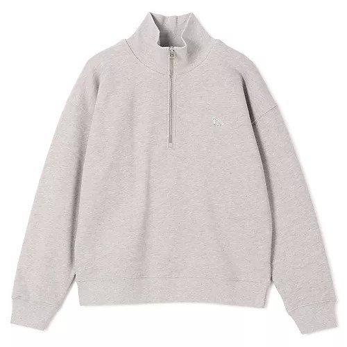 【メゾン キツネ/MAISON KITSUNE】のBABY FOX HALF ZIP SWEATSHIRT インテリア・キッズ・メンズ・レディースファッション・服の通販 founy(ファニー) ファッション Fashion レディースファッション Fashion for Women トップス・カットソー Cut & Sew Tops シャツ・ブラウス・オフィスカジュアル Elegant Blouses & Button-Ups レディースパーカー・カジュアルフーディー Casual Hoodies & Sweatshirts ロングTシャツ・Tシャツ Longline T-Shirts & Tees スウェット・クルーネックトップス Sweatshirts & Crewnecks / Relaxed Fit Sweat Tops 2025年 2025 2025-2026秋冬・A/W Autumn/Winter 2025–26 AW25–26 ショルダー Shoulder, Shoulder Strap ジップ Zip, Zipper ドロップ Drop Shoulder, Dropped Style ヴィンテージ Vintage Style 洗える Machine Washable LIGHT GREY MELANGE|ID: prp329100004840546 ipo3291000000035314660
