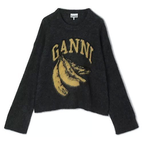 【ガニー/GANNI】のFine Brushed Alpaca Banana Oversized O-neck インテリア・キッズ・メンズ・レディースファッション・服の通販 founy(ファニー) https://founy.com/ ファッション Fashion レディースファッション Fashion for Women 2025年 2025 2025-2026秋冬・A/W Autumn/Winter 2025–26 AW25–26 リュクス Luxury, Elegant, High-End, Chic 洗える Machine Washable |ID: prp329100004840557 ipo3291000000036285696