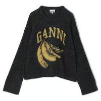 【ガニー/GANNI】のFine Brushed Alpaca Banana Oversized O-neck 人気、トレンドファッション・服の通販 founy(ファニー) ファッション Fashion レディースファッション Fashion for Women 2025年 2025 2025-2026秋冬・A/W Autumn/Winter 2025–26 AW25–26 リュクス Luxury, Elegant, High-End, Chic 洗える Machine Washable |ID:prp329100004840557
