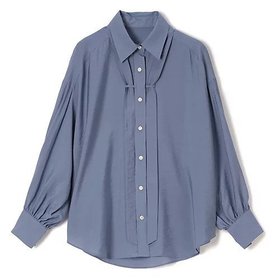 【スアデオ/suadeo】の【大草直子さんコラボ】細ボウブラウス 人気、トレンドファッション・服の通販 founy(ファニー) ファッション Fashion レディースファッション Fashion for Women トップス・カットソー Cut & Sew Tops シャツ・ブラウス・オフィスカジュアル Elegant Blouses & Button-Ups とろみ Fluid, Flowy Fabric コラボ Collaboration, Collab ドレープ Drape, Draping Fabric ベーシック Basic, Essential ループ Loop, Loop Knit レギュラー Regular, Standard Fit エレガント 上品 Elegant 洗える Machine Washable |ID:prp329100004840570