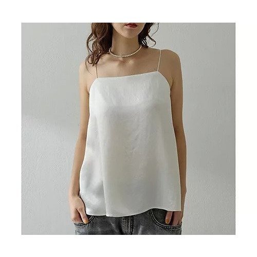 【ウィムガゼット/Whim Gazette】のサテンキャミソール 人気、トレンドファッション・服の通販 founy(ファニー) 　ファッション　Fashion　レディースファッション　Fashion for Women　トップス・カットソー　Cut & Sew Tops　キャミソール&ノースリーブ　Camisoles & Sleeveless Tops　エレガント 上品　Elegant　キャミソール　Camisole, Spaghetti Strap Top　吸水　Absorbent, Quick-Dry　サテン　Satin, Glossy Fabric　スクエア　Square, Square Shape　セットアップ　Set-Up, Coordinated Outfit　おすすめ　Recommended / Our Picks　2025年　2025　2025-2026秋冬・A/W　Autumn/Winter 2025–26 AW25–26　other-2|ID: prp329100004844179 ipo3291000000035311307