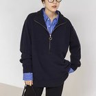 【リエミラー/Rie Miller】の《手洗い可能》ハーフZIPプルオーバー 人気、トレンドファッション・服の通販 founy(ファニー) ファッション Fashion レディースファッション Fashion for Women トップス・カットソー Cut & Sew Tops カジュアルプルオーバー・ニットトップス Pullovers & Knit Tops / Casual Pullovers 2025年 2025 2025-2026秋冬・A/W Autumn/Winter 2025–26 AW25–26 スキッパー Skipper, Open Collar ハイネック High Neck, Mock Neck ハーフ Half, Half-Length thumbnail ネイビー|ID: prp329100004844190 ipo3291000000035311376