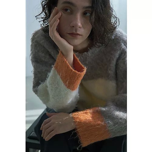 【マージュール/marjour】のWAVE COLORBLOCK KNIT 人気、トレンドファッション・服の通販 founy(ファニー) 　ファッション　Fashion　レディースファッション　Fashion for Women　トップス・カットソー　Cut & Sew Tops　ニット　Knit Tops & Sweaters　インナー　Innerwear　ウェーブ　Wavy Pattern　ウォーム　Warm Fabric　コンパクト　Compact, Small Size　シンプル　Simple, Minimal　ストレッチ　Stretch, Stretchy Fabric　バランス　Balance, Style Balance　ボトム　Bottoms, Lower Wear　ポケット　Pocket, Pocket Detail　冬　Winter / This Winter　 other-1|ID: prp329100004844560 ipo3291000000035413553