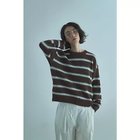 【マージュール/marjour】のAIRY STRIPE KNIT 人気、トレンドファッション・服の通販 founy(ファニー) ファッション Fashion レディースファッション Fashion for Women トップス・カットソー Cut & Sew Tops ニット Knit Tops & Sweaters エアリー Airy Texture シンプル Simple, Minimal ストレッチ Stretch, Stretchy Fabric バランス Balance, Style Balance ボトム Bottoms, Lower Wear ボーダー Border, Stripe ポケット Pocket, Pocket Detail リラックス Relax, Relaxed Fit レース Lace, Lace Fabric 冬 Winter / This Winter thumbnail BROWN|ID: prp329100004844561 ipo3291000000036049062