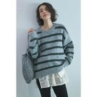 【マージュール/marjour】のAIRY STRIPE KNIT GRAY|ID: prp329100004844561 ipo3291000000036325524