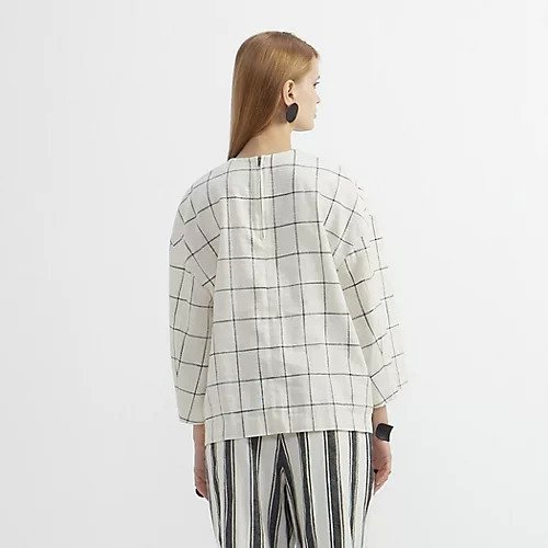 【プレインピープル/PLAIN PEOPLE】のウィンドウペンプルオーバー 人気、トレンドファッション・服の通販 founy(ファニー) 　ファッション　Fashion　レディースファッション　Fashion for Women　トップス・カットソー　Cut & Sew Tops　カジュアルプルオーバー・ニットトップス　Pullovers & Knit Tops / Casual Pullovers　リネン　Linen, Linen Fabric　レトロ　Retro, Vintage Style　other-3|ID: prp329100004844563 ipo3291000000035317888