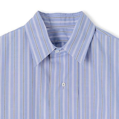 【メゾン マルジェラ/MAISON MARGIELA】のLong-sleeved Shirt 人気、トレンドファッション・服の通販 founy(ファニー) 　ファッション　Fashion　レディースファッション　Fashion for Women　トップス・カットソー　Cut & Sew Tops　シャツ・ブラウス・オフィスカジュアル　Elegant Blouses & Button-Ups　2025年　2025　2025-2026秋冬・A/W　Autumn/Winter 2025–26 AW25–26　カフス　Cuff Design　ストライプ　Stripe, Striped Pattern　ラウンド　Round, Round Neck　ロング　Long, Long-Length　other-3|ID: prp329100004844575 ipo3291000000035318060