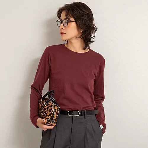 【ノーリーズ/NOLLEY'S】の【MAQWEL/マクウェル】MARUDOロングスリーブTee インテリア・キッズ・メンズ・レディースファッション・服の通販 founy(ファニー) ファッション Fashion レディースファッション Fashion for Women インナー Innerwear ヴィンテージ Vintage Style コンパクト Compact, Small Size シンプル Simple, Minimal スリーブ Sleeve, Long Sleeve / Short Sleeve 人気 Popular, Best Seller 長袖 Long Sleeve, Full Sleeve フェミニン Feminine, Girly ロング Long, Long-Length ワンポイント One Point, Statement Accent 夏 Summer エレガント 上品 Elegant 2025年 2025 2025-2026秋冬・A/W Autumn/Winter 2025–26 AW25–26 ボルドー|ID: prp329100004845617 ipo3291000000035339237