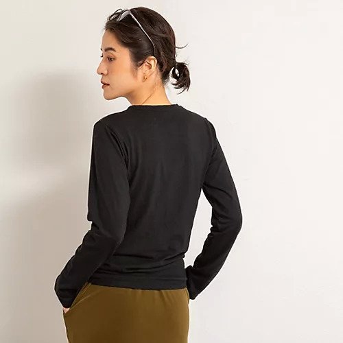 【ノーリーズ/NOLLEY'S】の【MAQWEL/マクウェル】MARUDOロングスリーブTee インテリア・キッズ・メンズ・レディースファッション・服の通販 founy(ファニー) ファッション Fashion レディースファッション Fashion for Women インナー Innerwear ヴィンテージ Vintage Style コンパクト Compact, Small Size シンプル Simple, Minimal スリーブ Sleeve, Long Sleeve / Short Sleeve 人気 Popular, Best Seller 長袖 Long Sleeve, Full Sleeve フェミニン Feminine, Girly ロング Long, Long-Length ワンポイント One Point, Statement Accent 夏 Summer エレガント 上品 Elegant 2025年 2025 2025-2026秋冬・A/W Autumn/Winter 2025–26 AW25–26 ブラック|ID: prp329100004845617 ipo3291000000035339239