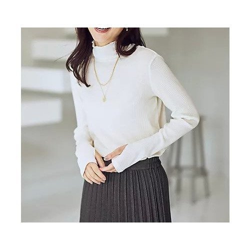 【エニー/ANY】のウール混リブタートルネックカットソー インテリア・キッズ・メンズ・レディースファッション・服の通販 founy(ファニー) 　ファッション　Fashion　レディースファッション　Fashion for Women　トップス・カットソー　Cut & Sew Tops　カットソー・ベーシックTシャツ　Cut-and-Sewn Tops / Stretch Tees & Basics　タートルネック・ハイネックトップス　Turtlenecks & High-Neck Tops　インナー　Innerwear　洗える　Machine Washable　カットソー　Cut and Sewn Top　シアー　Sheer, See-Through　ストレッチ　Stretch, Stretchy Fabric　フィット　Fit, Slim Fit　おすすめ　Recommended / Our Picks　エクリュ|ID: prp329100004845620 ipo3291000000035339273