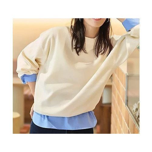 【エニー/ANY】のシャツコンビレイヤードインナー インテリア・キッズ・メンズ・レディースファッション・服の通販 founy(ファニー) https://founy.com/ ファッション Fashion レディースファッション Fashion for Women トップス・カットソー Cut & Sew Tops シャツ・ブラウス・オフィスカジュアル Elegant Blouses & Button-Ups なめらか Smooth, Silky Texture カットソー Cut and Sewn Top カフス Cuff Design コンビ Combo, Combination Style バランス Balance, Style Balance 洗える Machine Washable |ID: prp329100004845621 ipo3291000000035339296