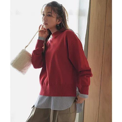 【エニー/ANY】のシャツコンビレイヤードインナー 人気、トレンドファッション・服の通販 founy(ファニー) ファッション Fashion レディースファッション Fashion for Women トップス・カットソー Cut & Sew Tops シャツ・ブラウス・オフィスカジュアル Elegant Blouses & Button-Ups なめらか Smooth, Silky Texture カットソー Cut and Sewn Top カフス Cuff Design コンビ Combo, Combination Style バランス Balance, Style Balance 洗える Machine Washable other-2|ID: prp329100004845621 ipo3291000000035339306
