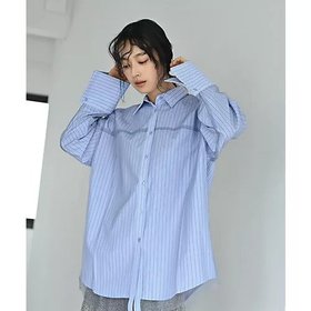 【スタイルデリ/STYLE DELI】 【BLK001】ブロード&ストライプチュールかぶせシャツ人気、トレンドファッション・服の通販 founy(ファニー) ファッション Fashion レディースファッション Fashion for Women トップス・カットソー Cut & Sew Tops シャツ・ブラウス・オフィスカジュアル Elegant Blouses & Button-Ups インナー Innerwear 春 Spring 秋 Autumn シューズ Shoes, Footwear シンプル Simple, Minimal ストライプ Stripe, Striped Pattern チュール Tulip, Tulip Motif バランス Balance, Style Balance ブロード Broadcloth, Fine Cotton ベーシック Basic, Essential 羽織 Haori, Light Jacket マニッシュ Mannish, Boyish ロング Long, Long-Length ワイド Wide, Wide Fit おすすめ Recommended / Our Picks |ID:prp329100004845633