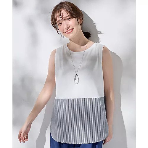 【エニー/ANY】のラウンドヘムコンビインナー 人気、トレンドファッション・服の通販 founy(ファニー) 　ファッション　Fashion　レディースファッション　Fashion for Women　インナー　Innerwear　カットソー　Cut and Sewn Top　ジャケット　Jacket, Outerwear　タンク　Tank Top, Sleeveless Top　トレンド　Trend, Trending Now　ベスト　Vest, Waistcoat　other-2|ID: prp329100004847100 ipo3291000000035903089