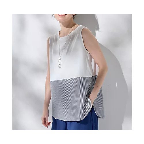 【エニー/ANY】のラウンドヘムコンビインナー 人気、トレンドファッション・服の通販 founy(ファニー) 　ファッション　Fashion　レディースファッション　Fashion for Women　インナー　Innerwear　カットソー　Cut and Sewn Top　ジャケット　Jacket, Outerwear　タンク　Tank Top, Sleeveless Top　トレンド　Trend, Trending Now　ベスト　Vest, Waistcoat　other-3|ID: prp329100004847100 ipo3291000000035903091