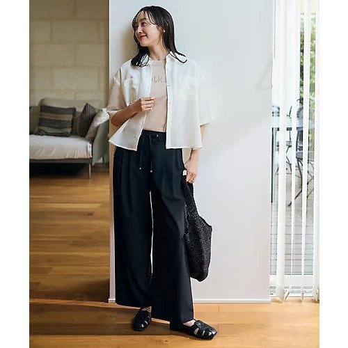 【エニー/ANY】のシアーテックリネンシャツ 人気、トレンドファッション・服の通販 founy(ファニー) 　ファッション　Fashion　レディースファッション　Fashion for Women　トップス・カットソー　Cut & Sew Tops　シャツ・ブラウス・オフィスカジュアル　Elegant Blouses & Button-Ups　おすすめ　Recommended / Our Picks　キャミ　Camisole, Cami Top　シアー　Sheer, See-Through　タンク　Tank Top, Sleeveless Top　ダブル　Double, Double-Breasted　デニム　Denim, Jeans Material　トレンド　Trend, Trending Now　バランス　Balance, Style Balance　ポケット　Pocket, Pocket Detail　エレガント 上品　Elegant　夏　Summer　洗える　Machine Washable　羽織　Haori, Light Jacket　other-3|ID: prp329100004847103 ipo3291000000035421265