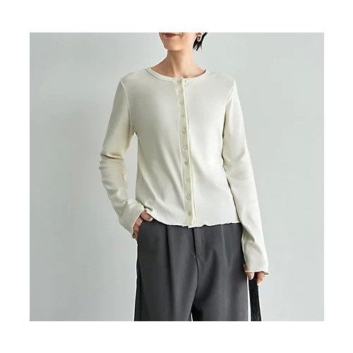 【スタイルデリ/STYLE DELI】のメロウ裾カーデ型テレコトップス インテリア・キッズ・メンズ・レディースファッション・服の通販 founy(ファニー) 　ファッション　Fashion　レディースファッション　Fashion for Women　トップス・カットソー　Cut & Sew Tops　インナー　Innerwear　カットソー　Cut and Sewn Top　サロペット　Overalls, Salopette　ジャケット　Jacket, Outerwear　ストレート　Straight, Straight Cut　スリット　Slit, Slit Detail　タンク　Tank Top, Sleeveless Top　定番　Standard, Basic Item　ノースリーブ　Sleeveless, No-Sleeve　長袖　Long Sleeve, Full Sleeve　バランス　Balance, Style Balance　パール　Pearl, Pearl Accent　フロント　Front, Front Design　おすすめ　Recommended / Our Picks　アイボリー|ID: prp329100004848398 ipo3291000000035577288