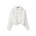 【ミズイロ インド/mizuiro ind】のコクーンショートシャツ オフホワイト|ID: prp329100004848399 ipo3291000000036285113