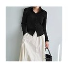 【スタイルデリ/STYLE DELI】のリブニットソー襟付きトップス 人気、トレンドファッション・服の通販 founy(ファニー) ファッション Fashion レディースファッション Fashion for Women トップス・カットソー Cut & Sew Tops ニット Knit Tops & Sweaters イエロー Yellow インナー Innerwear コンパクト Compact, Small Size サロペット Overalls, Salopette ジャケット Jacket, Outerwear スキッパー Skipper, Open Collar スタイリッシュ Stylish, Fashionable ストレート Straight, Straight Cut スリット Slit, Slit Detail 定番 Standard, Basic Item ニットソー Knit-Sewn, Cut & Sew Knit 長袖 Long Sleeve, Full Sleeve バランス Balance, Style Balance フィット Fit, Slim Fit フォルム Silhouette, Form ラウンド Round, Round Neck ワイド Wide, Wide Fit thumbnail ブラック|ID: prp329100004848409 ipo3291000000035443498