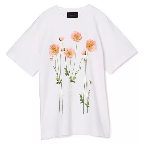 【シモーン ロシャ/SIMONE ROCHA】のPOPPY FIELD PRINT T-SHIRT インテリア・キッズ・メンズ・レディースファッション・服の通販 founy(ファニー) https://founy.com/ ファッション Fashion レディースファッション Fashion for Women トップス・カットソー Cut & Sew Tops シャツ・ブラウス・オフィスカジュアル Elegant Blouses & Button-Ups ロングTシャツ・Tシャツ Longline T-Shirts & Tees フラワー Flower, Floral フロント Front, Front Design プリント Print, Printed Pattern 半袖 Short Sleeve, Half Sleeve 洗える Machine Washable |ID: prp329100004848410 ipo3291000000036310828