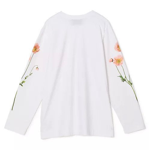 【シモーン ロシャ/SIMONE ROCHA】のPOPPY FIELD PRINT LONG SLEEVE T-SHIRT 人気、トレンドファッション・服の通販 founy(ファニー) 　ファッション　Fashion　レディースファッション　Fashion for Women　トップス・カットソー　Cut & Sew Tops　シャツ・ブラウス・オフィスカジュアル　Elegant Blouses & Button-Ups　ロングTシャツ・Tシャツ　Longline T-Shirts & Tees　フラワー　Flower, Floral　フロント　Front, Front Design　プリント　Print, Printed Pattern　ロング　Long, Long-Length　洗える　Machine Washable　other-2|ID: prp329100004848411 ipo3291000000036049186