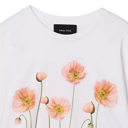 【シモーン ロシャ/SIMONE ROCHA】のPOPPY FIELD PRINT LONG SLEEVE T-SHIRT 人気、トレンドファッション・服の通販 founy(ファニー) 　ファッション　Fashion　レディースファッション　Fashion for Women　トップス・カットソー　Cut & Sew Tops　シャツ・ブラウス・オフィスカジュアル　Elegant Blouses & Button-Ups　ロングTシャツ・Tシャツ　Longline T-Shirts & Tees　フラワー　Flower, Floral　フロント　Front, Front Design　プリント　Print, Printed Pattern　ロング　Long, Long-Length　洗える　Machine Washable　other-3|ID: prp329100004848411 ipo3291000000036049188