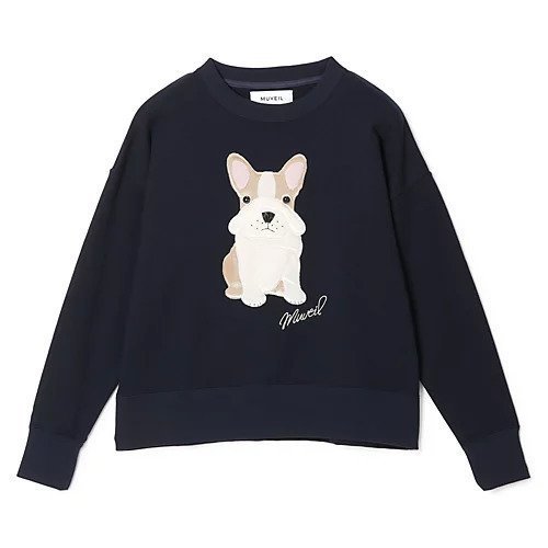 【ミュベール/MUVEIL】のフレンチブルドッグ裏毛プルオーバー インテリア・キッズ・メンズ・レディースファッション・服の通販 founy(ファニー) https://founy.com/ ファッション Fashion レディースファッション Fashion for Women トップス・カットソー Cut & Sew Tops カジュアルプルオーバー・ニットトップス Pullovers & Knit Tops / Casual Pullovers フィット Fit, Slim Fit フレンチ French, French Style モチーフ Motif, Design Theme ワイド Wide, Wide Fit 洗える Machine Washable |ID: prp329100004848419 ipo3291000000035443615