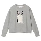 【ミュベール/MUVEIL】のフレンチブルドッグ裏毛プルオーバー gray|ID: prp329100004848419 ipo3291000000036271347