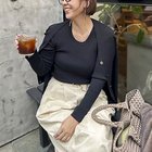 【ノーリーズソフィー/NOLLEY'S sophi】の《アンサンブル対応》《手洗い可能》カシミヤ混リブUネックプルオーバー 人気、トレンドファッション・服の通販 founy(ファニー) ファッション Fashion レディースファッション Fashion for Women トップス・カットソー Cut & Sew Tops アンサンブルニット Knit Ensembles & Twin Sets カジュアルプルオーバー・ニットトップス Pullovers & Knit Tops / Casual Pullovers 2025年 2025 2025-2026秋冬・A/W Autumn/Winter 2025–26 AW25–26 アンサンブル Ensemble Set インナー Innerwear カーディガン Cardigan, Knitwear シルク Silk, 100% Silk ジャケット Jacket, Outerwear thumbnail ブラック|ID: prp329100004849249 ipo3291000000036052843