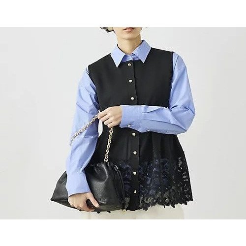 【ノーリーズ/NOLLEY'S】の《手洗い可能》レース付きペプラムベスト 人気、トレンドファッション・服の通販 founy(ファニー) 　ファッション　Fashion　レディースファッション　Fashion for Women　アウター　Coat / Outerwear Collection　トップス・カットソー　Cut & Sew Tops　ベスト&ジレ / 重ね着スタイル　Vests & Gilets　2026年　2026　アクセサリー　Fashion Accessories　オケージョン　Occasion Wear　ベスト　Vest, Waistcoat　ペプラム　Peplum, Flared Hem　ミラノリブ　Milano Rib, Milano Stitch　レース　Lace, Lace Fabric　透かし　Cut-Out, Lacework　 other-1|ID: prp329100004849522 ipo3291000000035583147