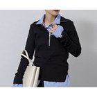 【ノーリーズ/NOLLEY'S】の【MAQWEL/マクウェル】COTTON RIBハーフジッププルオーバー ブラック|ID: prp329100004849530 ipo3291000000035485712