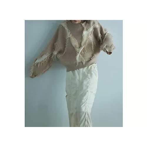 【マージュール/marjour】のFRINGE LINE KNIT TOP 人気、トレンドファッション・服の通販 founy(ファニー) 　ファッション　Fashion　レディースファッション　Fashion for Women　トップス・カットソー　Cut & Sew Tops　ニット　Knit Tops & Sweaters　シンプル　Simple, Minimal　ストレッチ　Stretch, Stretchy Fabric　フリンジ　Fringe, Tassel　ベーシック　Basic, Essential　ボトム　Bottoms, Lower Wear　ポケット　Pocket, Pocket Detail　other-2|ID: prp329100004849796 ipo3291000000035507502