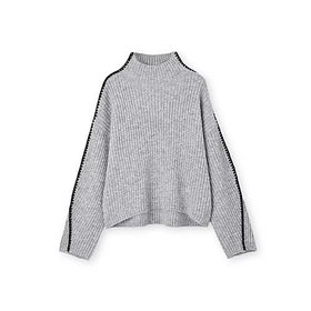 【マージュール/marjour】 LINE TRIM BOTTLE NECK KNIT人気、トレンドファッション・服の通販 founy(ファニー) ファッション Fashion レディースファッション Fashion for Women トップス・カットソー Cut & Sew Tops ニット Knit Tops & Sweaters ストレッチ Stretch, Stretchy Fabric ベーシック Basic, Essential ボトルネック Bottle Neck, Mock Neck ポケット Pocket, Pocket Detail 防寒 Cold Protection, Winter-Ready マフラー Scarf, Muffler |ID:prp329100004849797