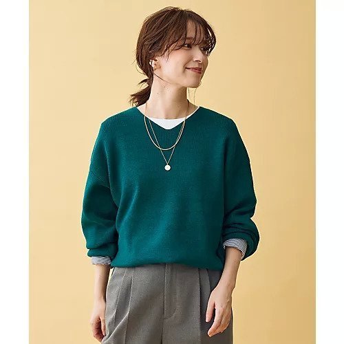 【エニー/ANY】の【8色展開】Vネックデイリーニット インテリア・キッズ・メンズ・レディースファッション・服の通販 founy(ファニー) ファッション Fashion レディースファッション Fashion for Women トップス・カットソー Cut & Sew Tops ニット Knit Tops & Sweaters Vネックトップス V-Neck Tops / V-Cut Neckline Shirts おすすめ Recommended / Our Picks ストレッチ Stretch, Stretchy Fabric タートルネック Turtleneck, High Neck ボトム Bottoms, Lower Wear ボーダー Border, Stripe 洗える Machine Washable グリーン|ID: prp329100004849953 ipo3291000000036024395