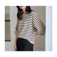 【エニー/ANY】の【8色展開】Vネックデイリーニット 人気、トレンドファッション・服の通販 founy(ファニー) ファッション Fashion レディースファッション Fashion for Women トップス・カットソー Cut & Sew Tops ニット Knit Tops & Sweaters Vネックトップス V-Neck Tops / V-Cut Neckline Shirts おすすめ Recommended / Our Picks ストレッチ Stretch, Stretchy Fabric タートルネック Turtleneck, High Neck ボトム Bottoms, Lower Wear ボーダー Border, Stripe 洗える Machine Washable |ID:prp329100004849953