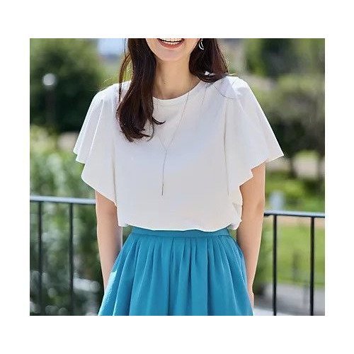 【エニー/ANY】のソロナフリルスリーブプルオーバー インテリア・キッズ・メンズ・レディースファッション・服の通販 founy(ファニー) 　ファッション　Fashion　レディースファッション　Fashion for Women　トップス・カットソー　Cut & Sew Tops　カジュアルプルオーバー・ニットトップス　Pullovers & Knit Tops / Casual Pullovers　おすすめ　Recommended / Our Picks　エレガント 上品　Elegant　カーゴパンツ　Cargo Pants, Utility Pants　シンプル　Simple, Minimal　ストレッチ　Stretch, Stretchy Fabric　デニム　Denim, Jeans Material　オフ|ID: prp329100004849954 ipo3291000000036054572